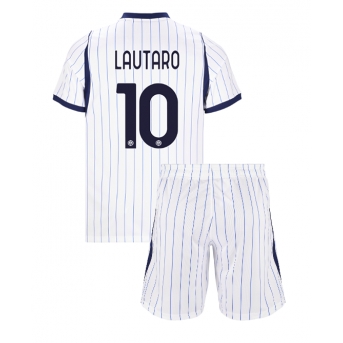 Billige Fotballdrakt Inter Milan Lautaro Martinez #10 Replika Bortedraktsett Barn 2026-27 Kortermet (med bukser)